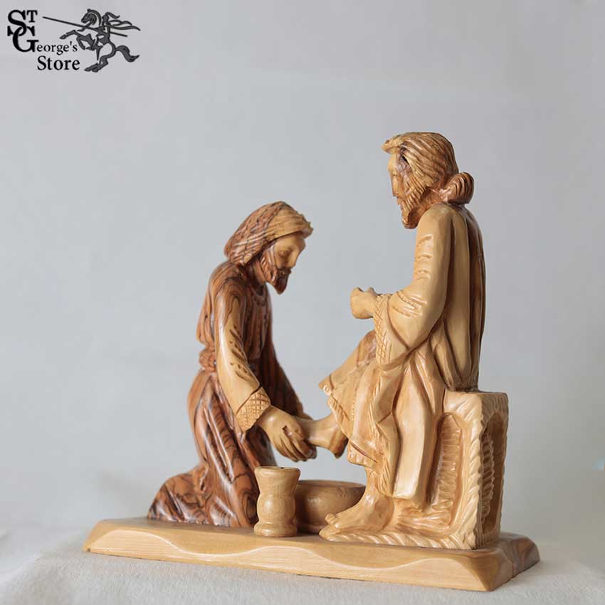 Washing The Feet – Hand Carved – Big Sculpture – St. George's Store